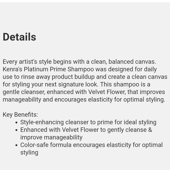 KENDRA PRIME SHAMPOO & PRIME CONDITIONER SET - Picture 5 of 7